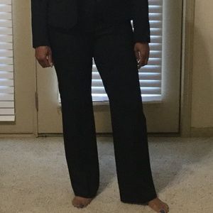 Black pants suit